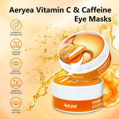 Aeryea patch application under the eyes for cooling comfort