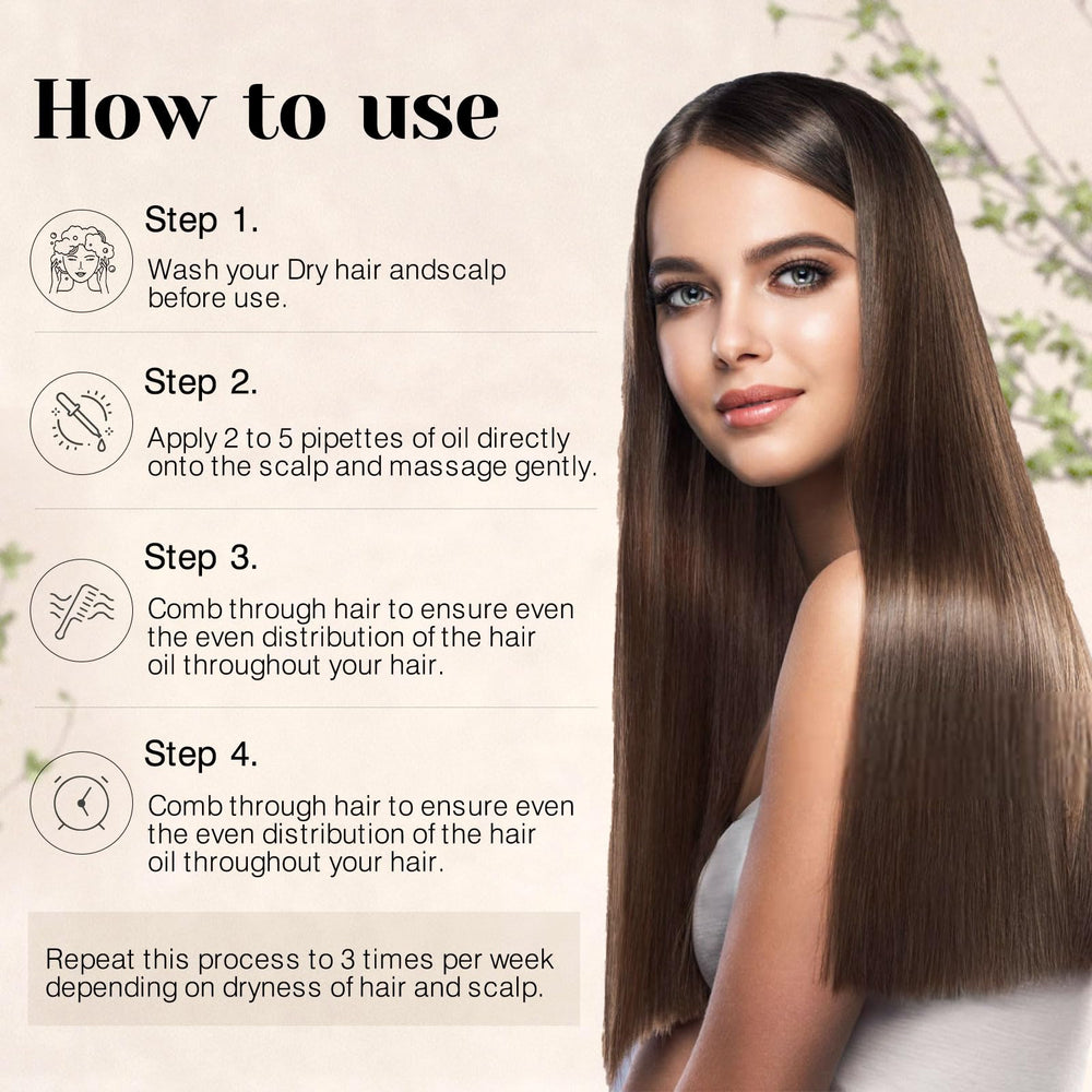 Aeshory Hair Oil avocado nutrition visualizes deep conditioning for ends.