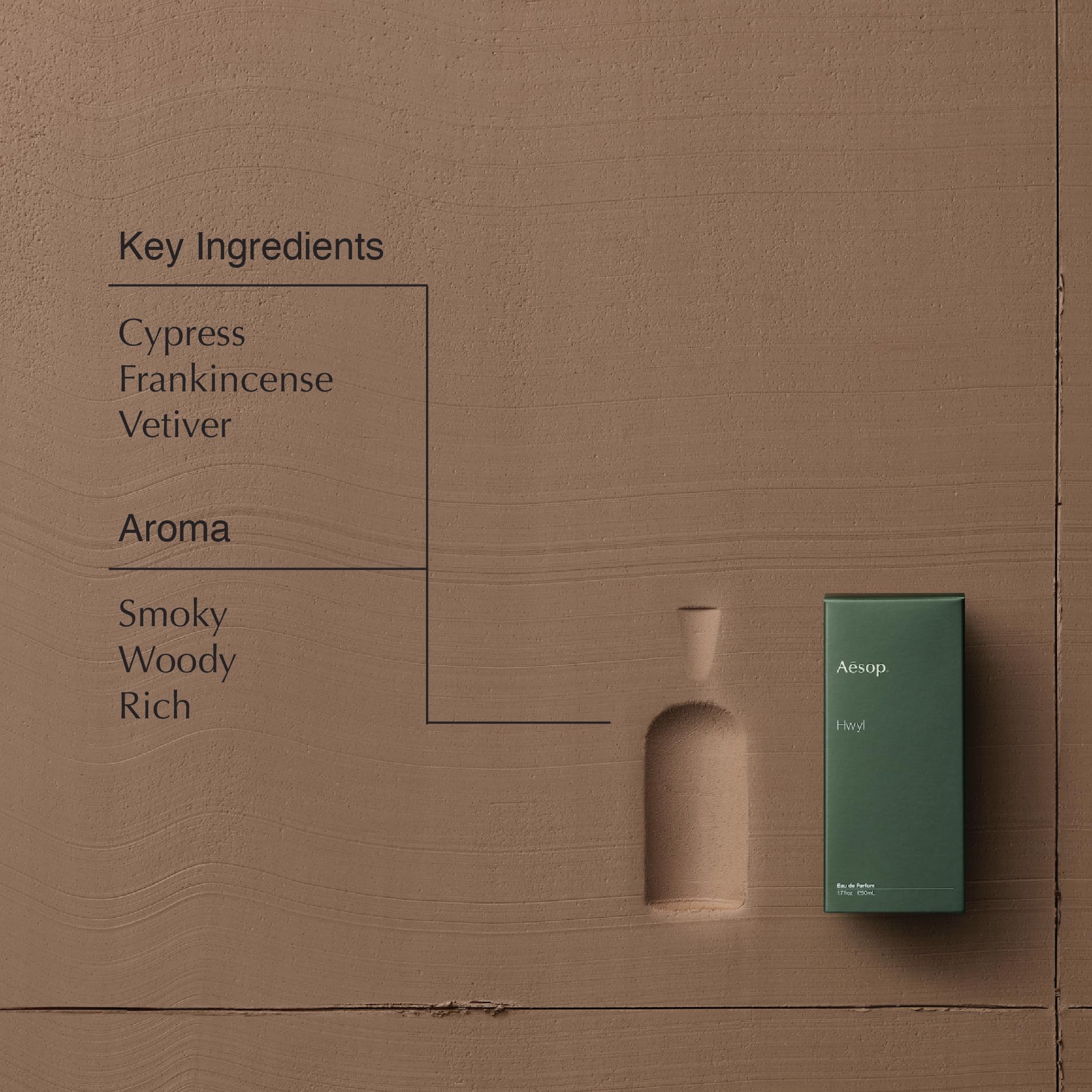 Aesop Hwyl packaging box signals premium craftsmanship and gift-worthy presentation