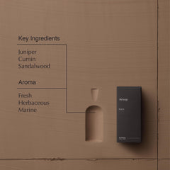 Aesop Karst label detail showing premium craftsmanship and elegant packaging