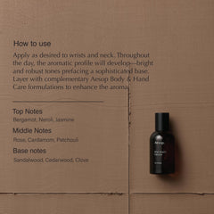 Aesop Marrakech Intense pour captured for on-the-go refinement