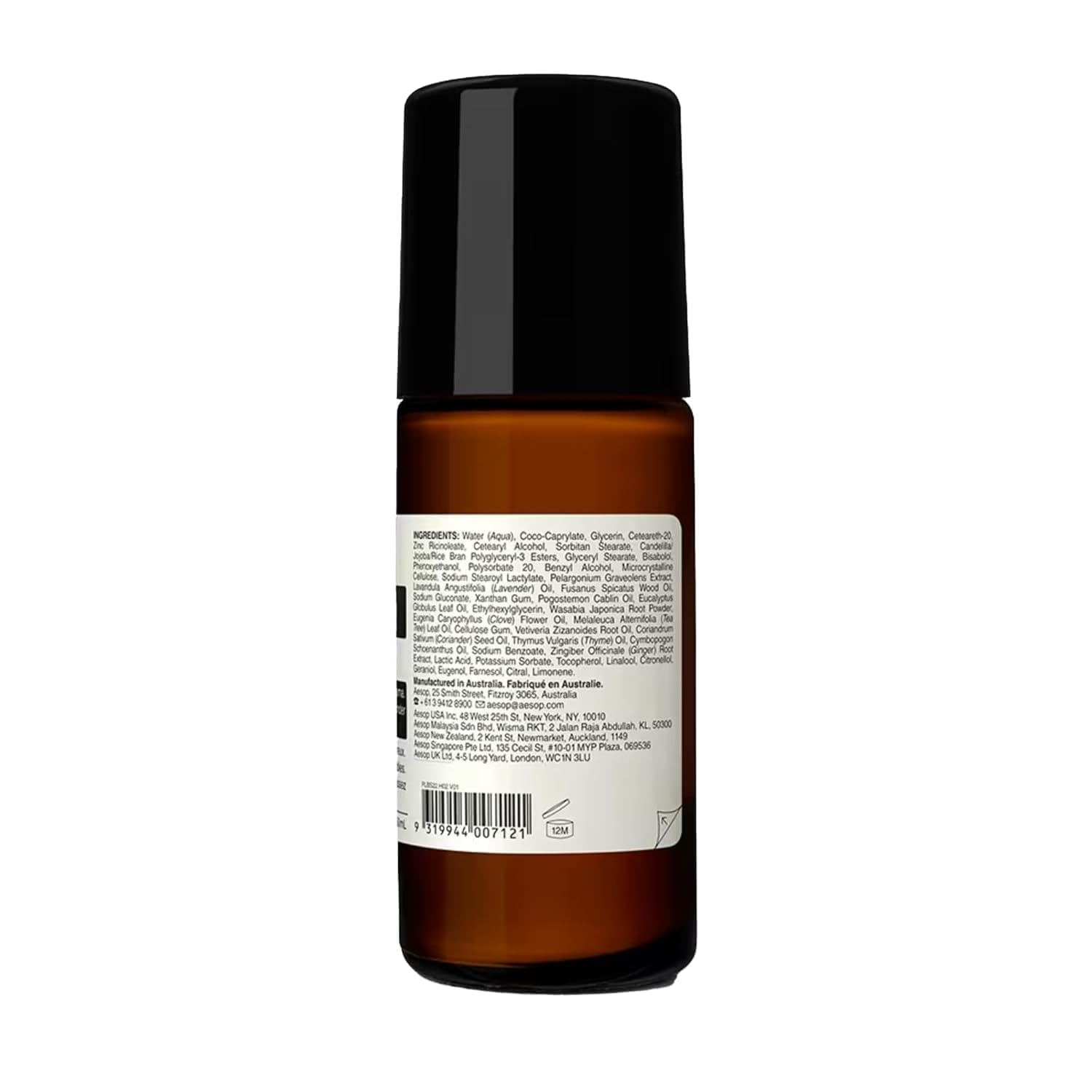 Aesop Roll-On dries quickly after application for comfortable wear.