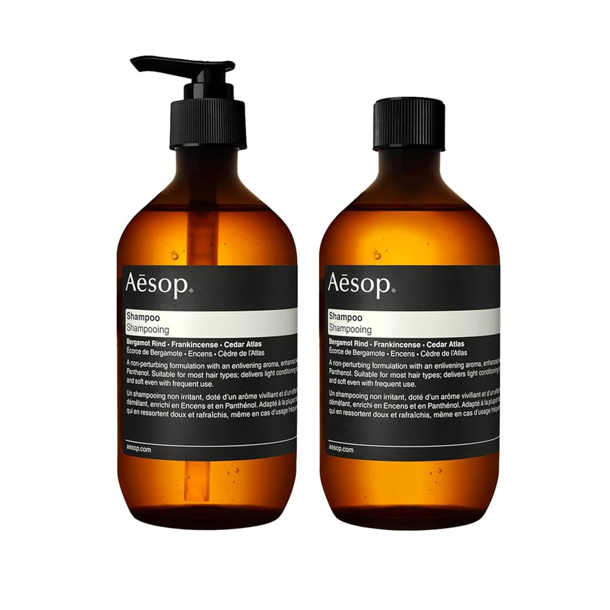 Aesop Shampoo + Refill front view for soft, shiny hair.