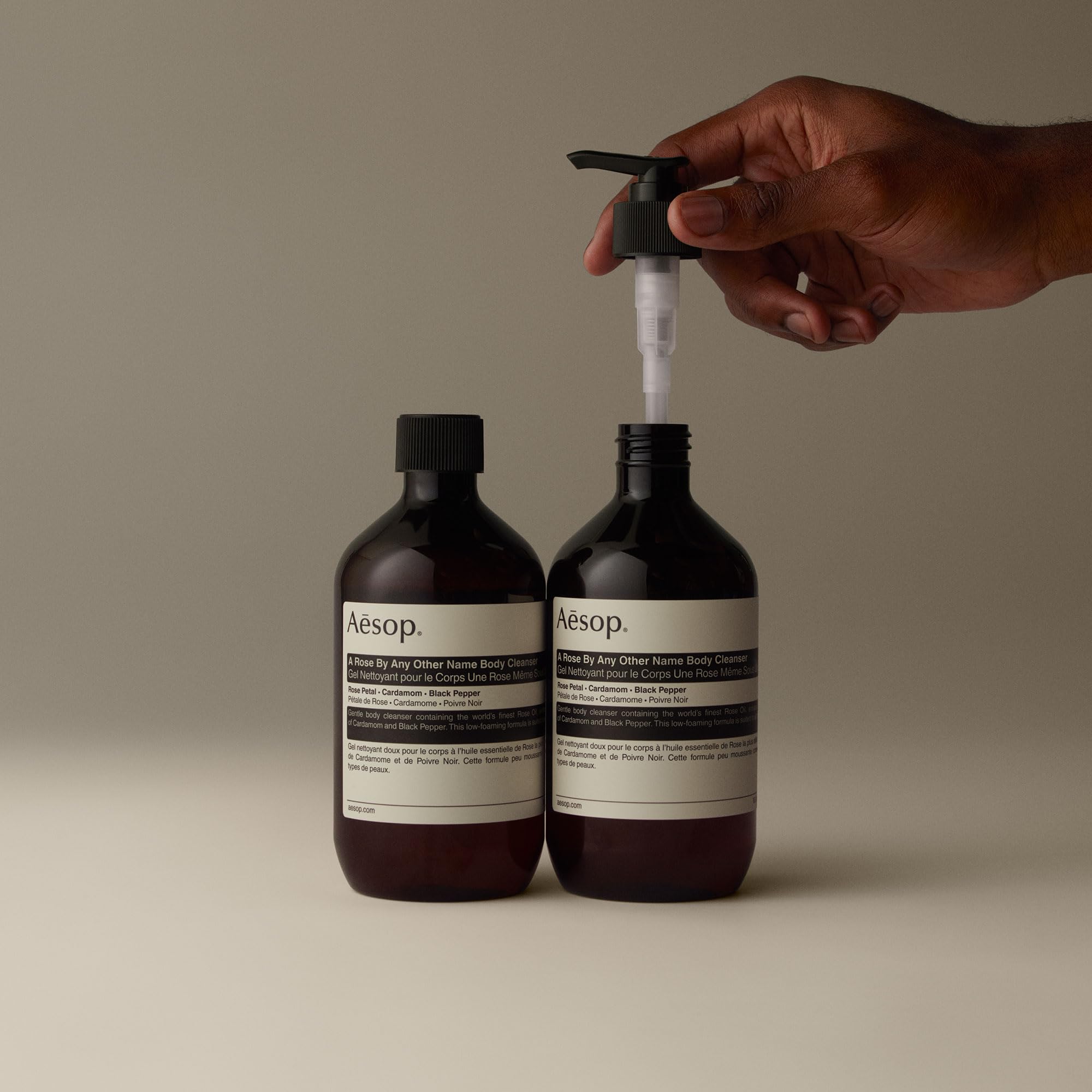 Aesop Vegan Cruelty-Free label signaling ethical skincare values.