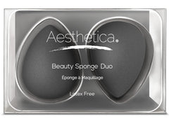 Aesthetica Cosmetics beauty sponge with round end for seamless blending.