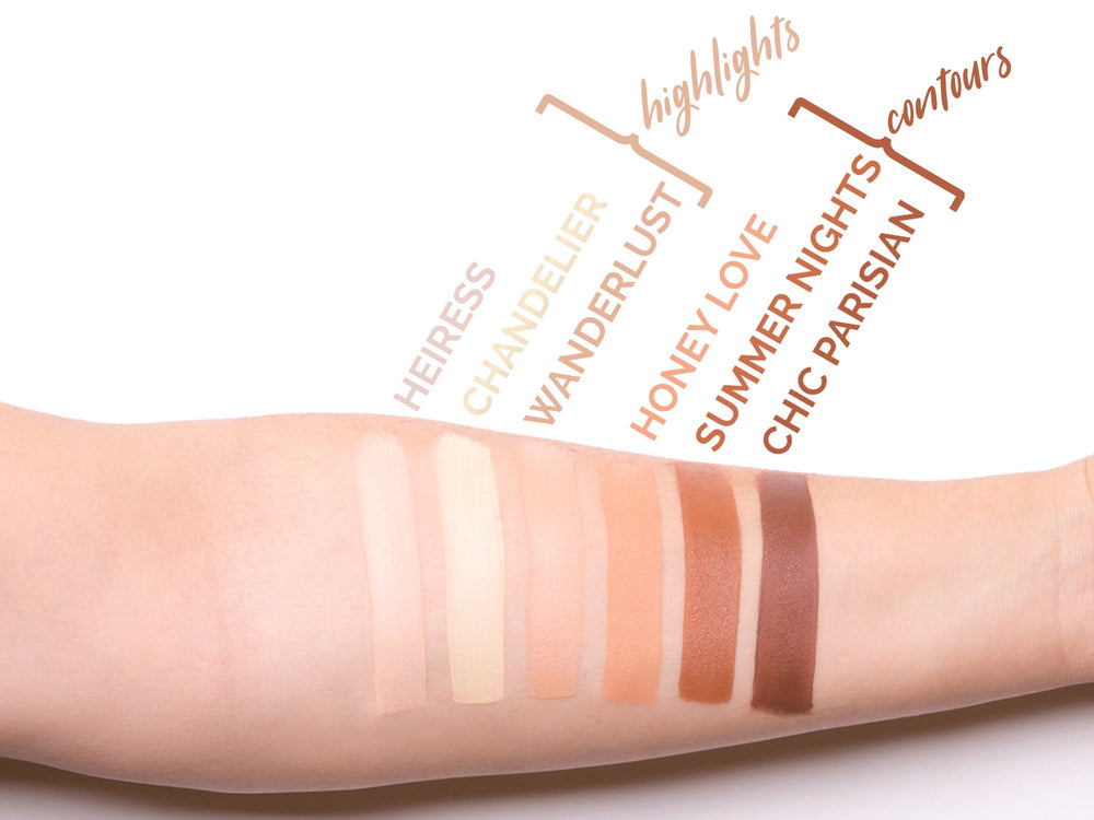 Aesthetica Cream Contour Kit step-by-step instructions included for pro-like application.