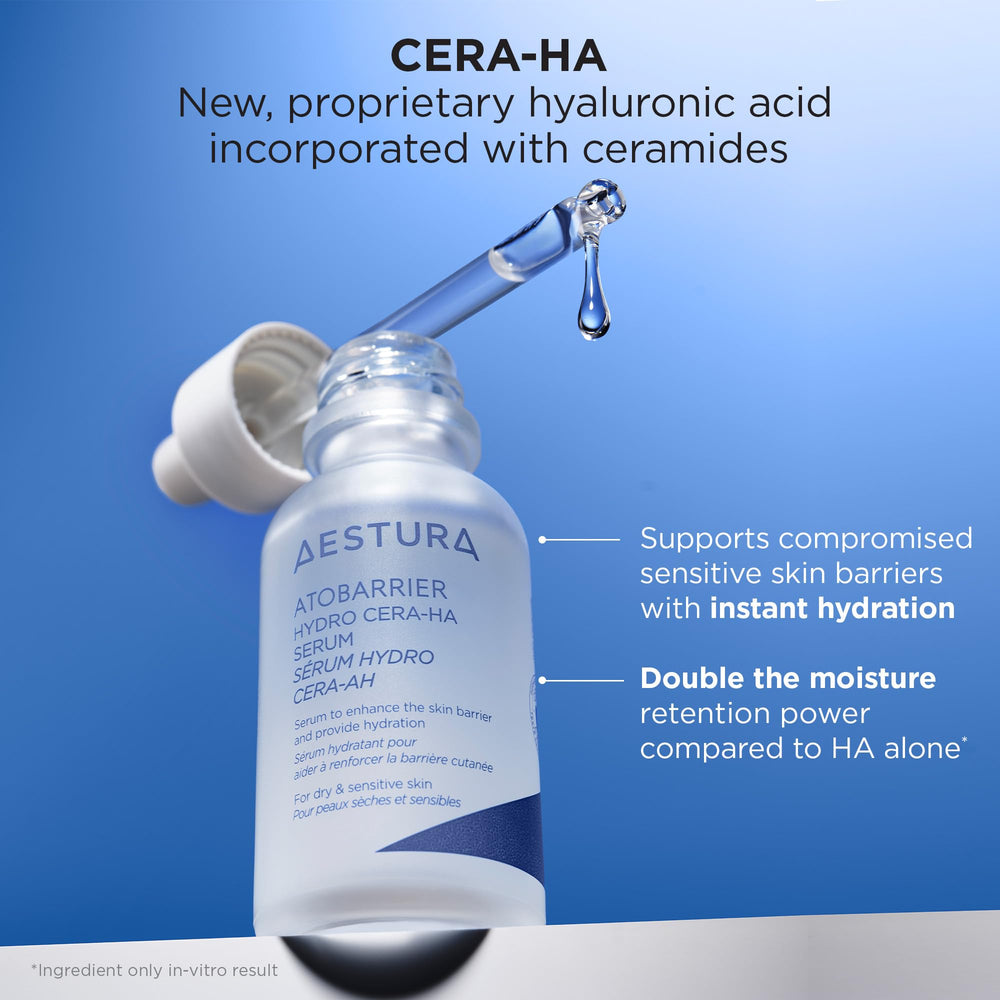 AESTURA ATOBARRIER365 serum on skin demonstrates lightweight hydration.