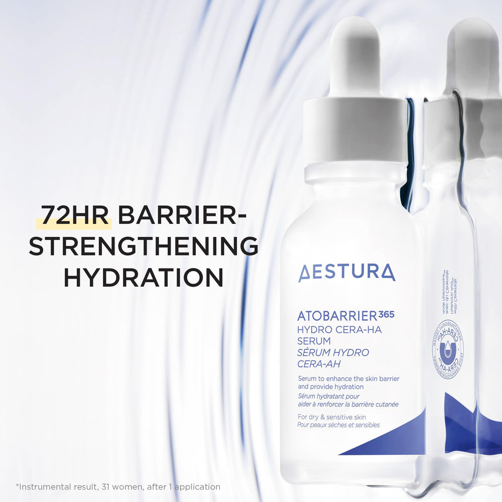 AESTURA ATOBARRIER365 ingredients graph shows ceramides and HA.