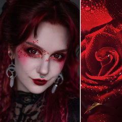 Afflano red eyeshadow burgundy tones elevate sophisticated smoky or glam looks.