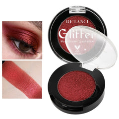 Afflano red eyeshadow palette compact for travel with rich pigment delivery.