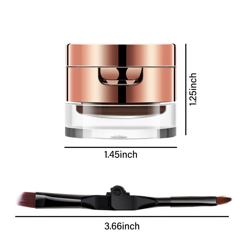 AFGHOUZ Dual-ended brush for easy brow and liner application