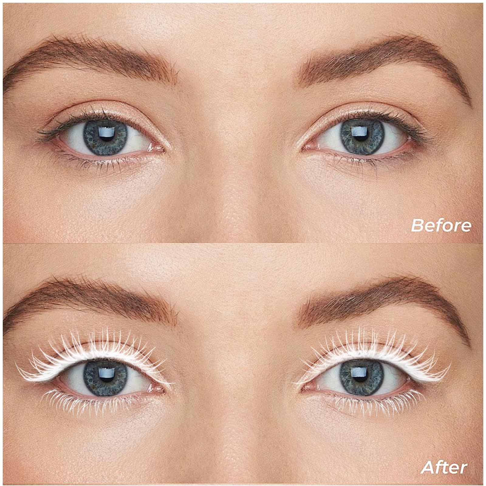 AFGHOUZ White Mascara Primer brush gliding smoothly to prevent clumping