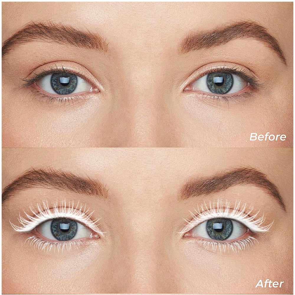 AFGHOUZ White Mascara Primer brush gliding smoothly to prevent clumping