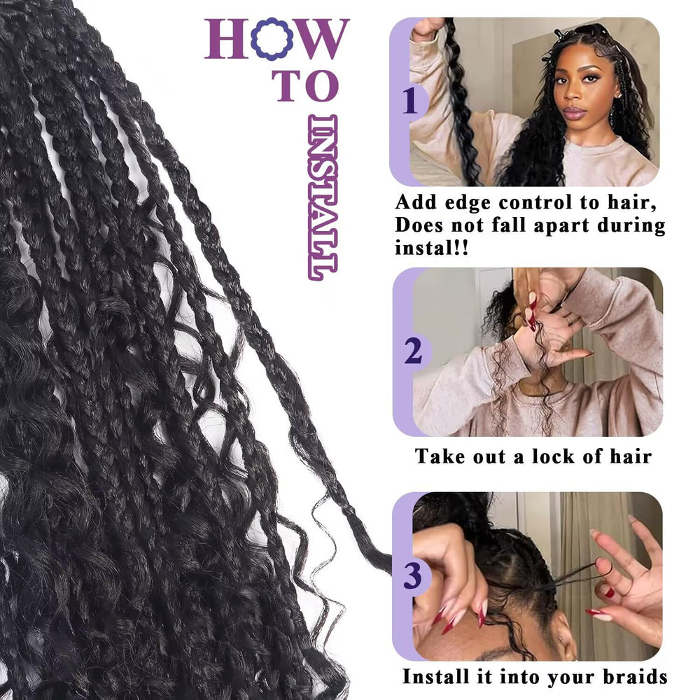 Afihond boho locs hair 18-inch for lightweight braids