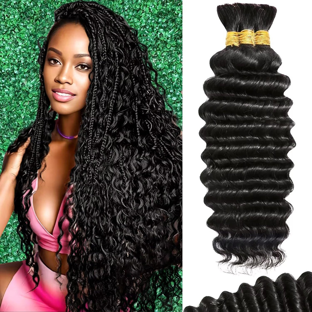Afihond deep wave 18-inch braiding hair for versatile boho styles