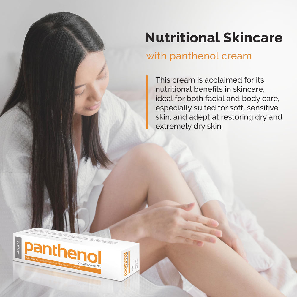 Aflofarm Panthenol Cream gentle for soft, sensitive skin and daily care.