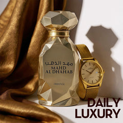 AFLUXE MAHD AL DHAHAB woody-base featuring sandalwood and oud for lasting depth