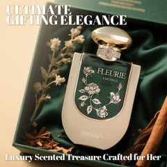Afluxe Riiffs Fleurie Emerald gift box, premium presentation for special occasions.