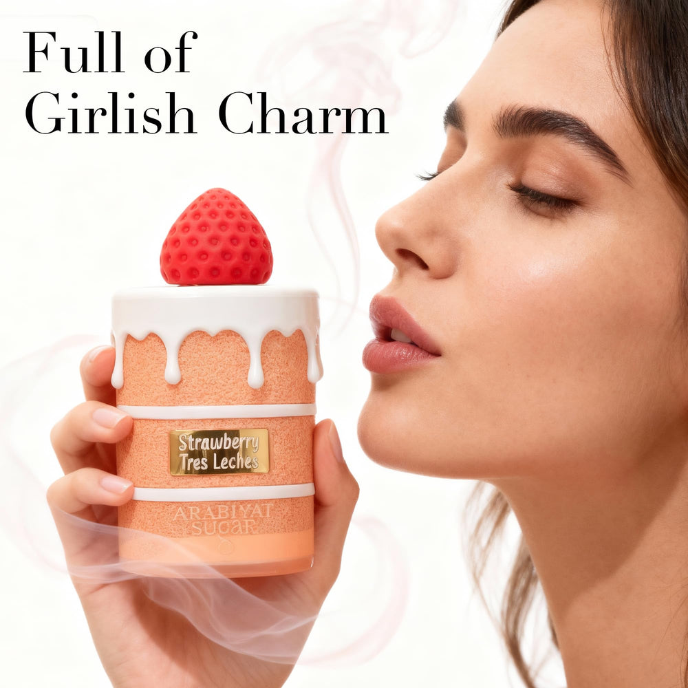AFLUXE Strawberry Tres Leches cap top offers refined design and easy handling.