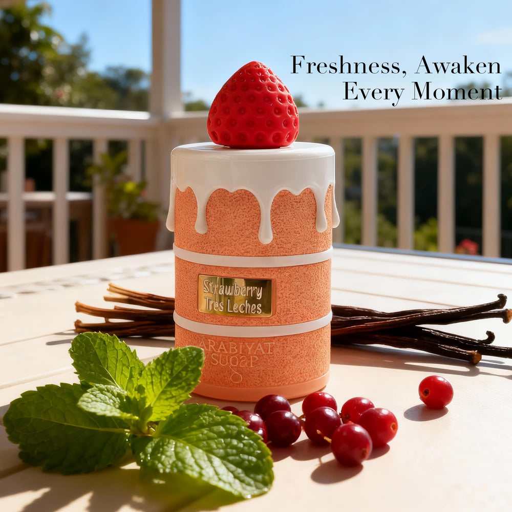 AFLUXE Strawberry Tres Leches liquid texture hints creamy gourmand heart.