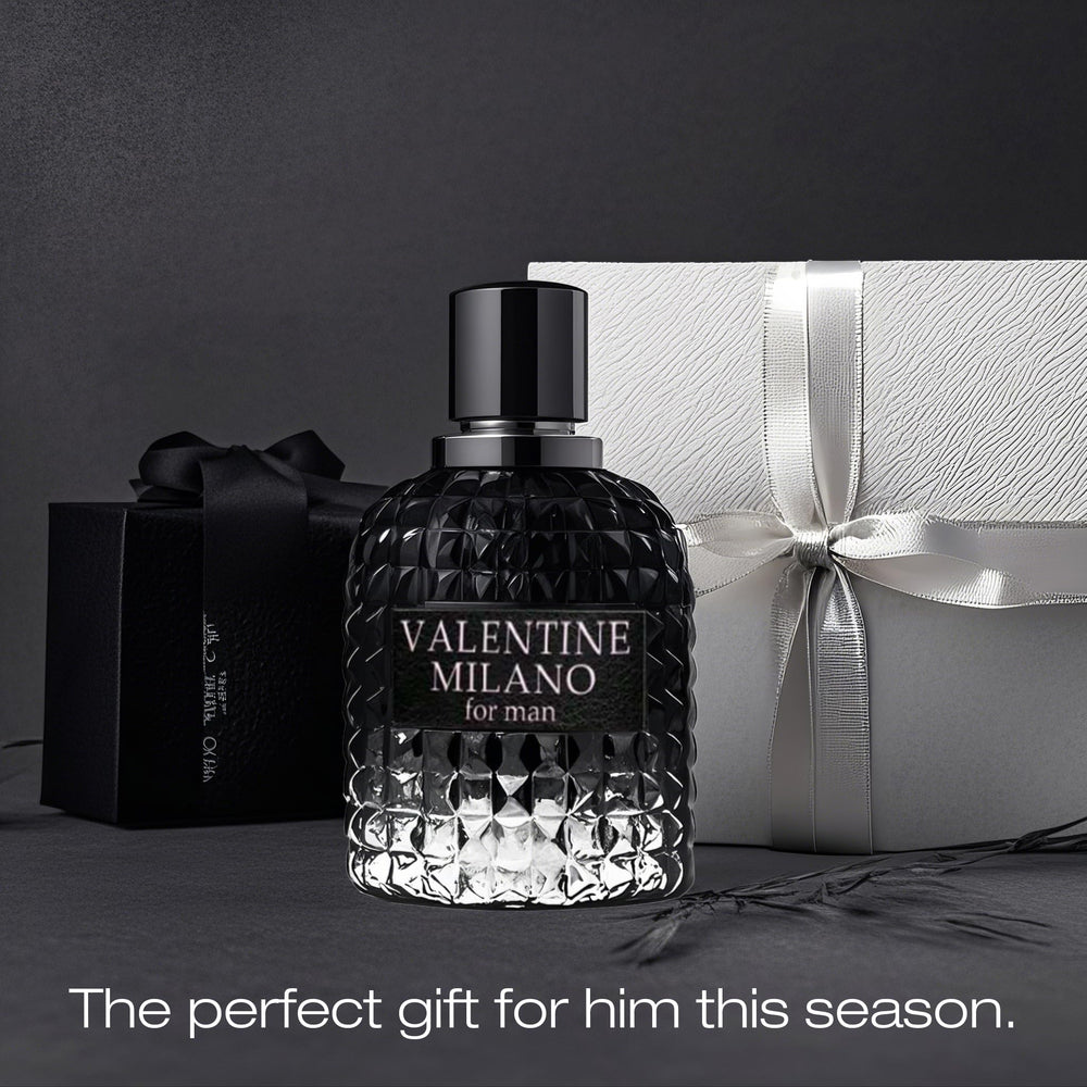AFLUXE Valentine Milano embossed label signals premium, gift-ready presentation.