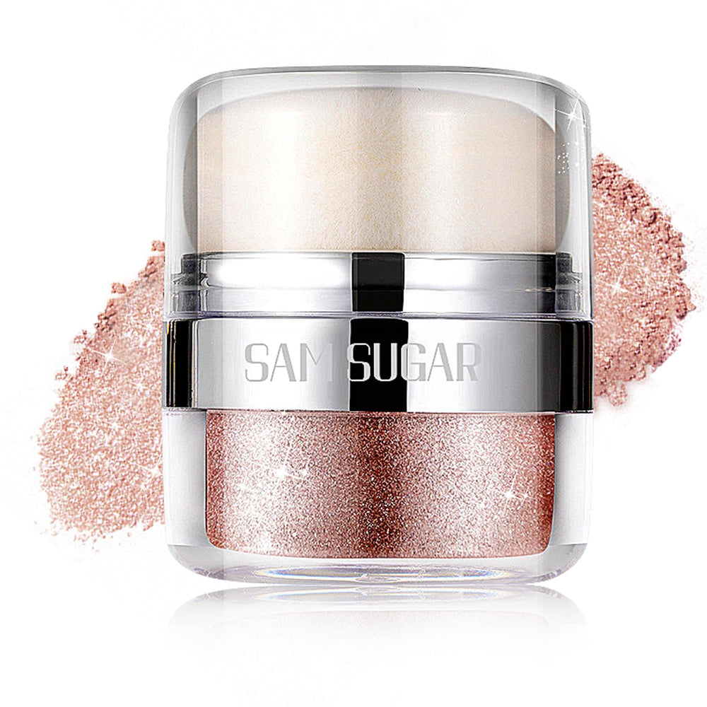 afmicat body shimmer powder rose gold compact gives daily radiant glow