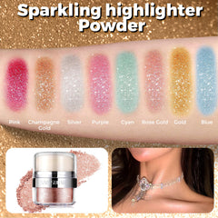 afmicat eyes glitter highlight rose gold adds subtle shimmer
