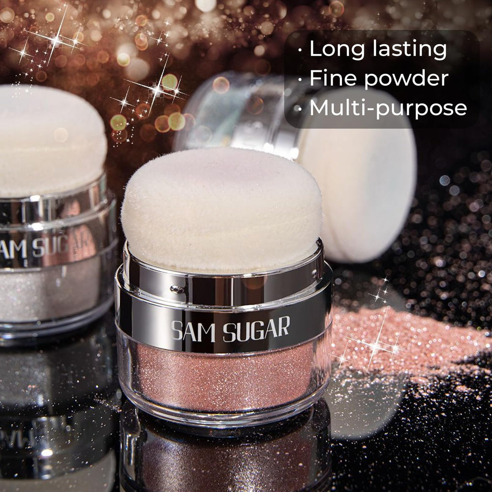 afmicat face glitter contour rose gold creates luminous accents