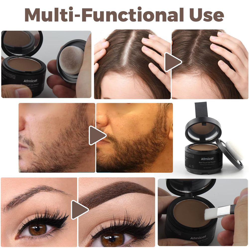 afmicat Instant Hairline Powder blend brush for precise application