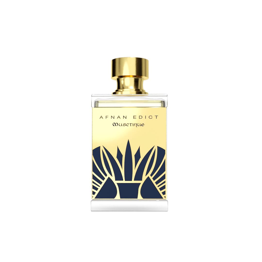 Afnan Edict Musctique bottle front view for everyday luxury and refined presence.