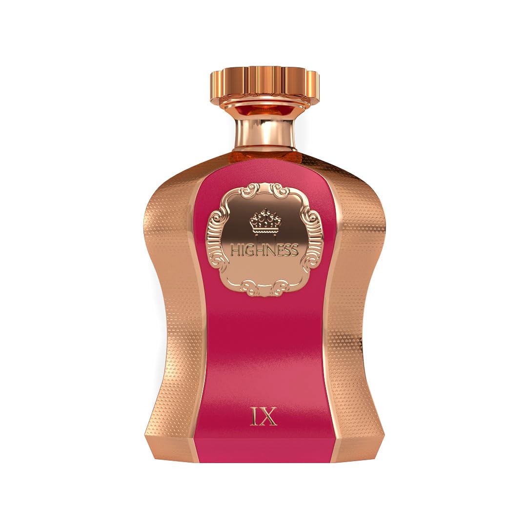 Afnan Highness Maroon bottle front view, ideal for a luxurious unisex signature scent.