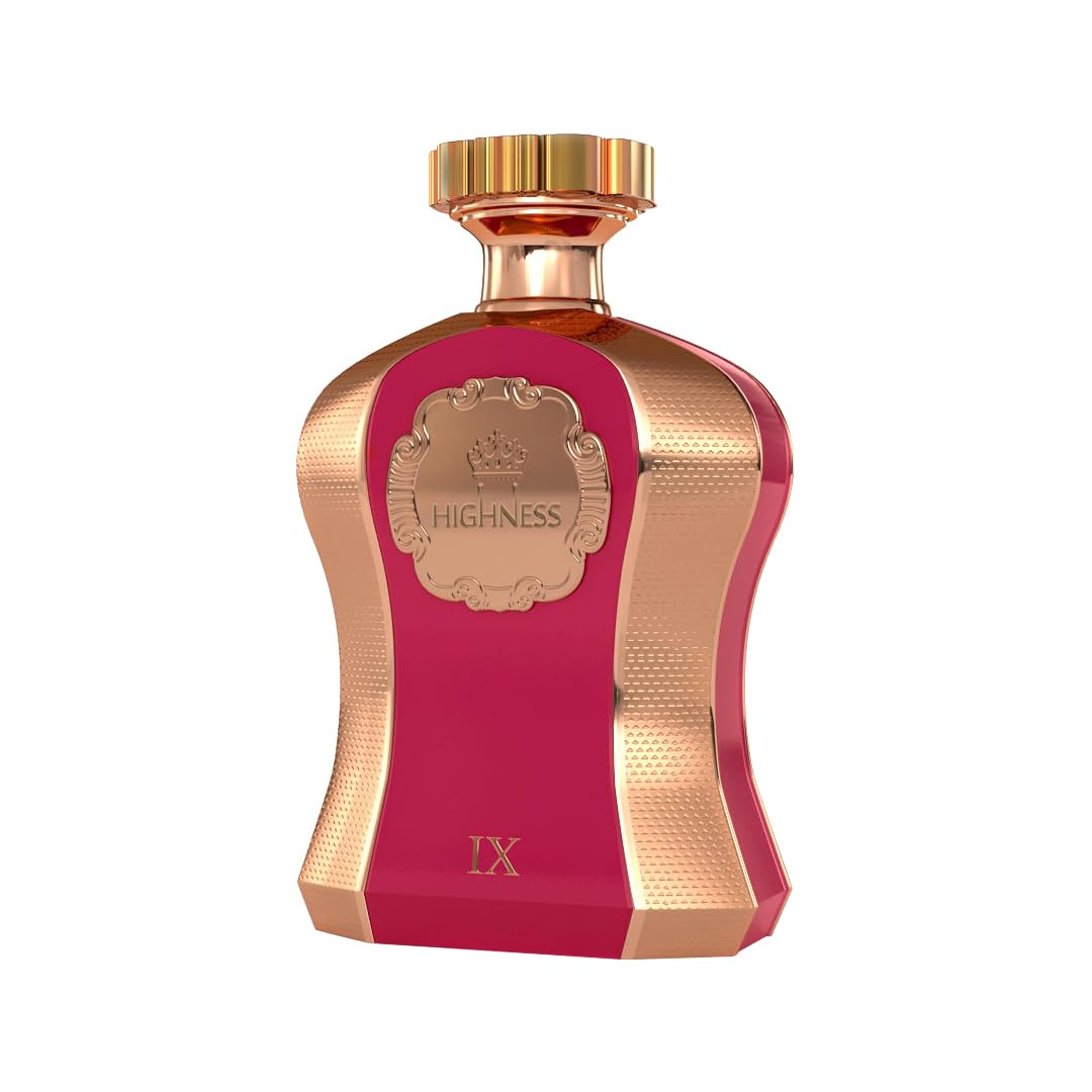 Afnan Highness Maroon bottle top closeup, showcasing premium composition for refined everyday wear.