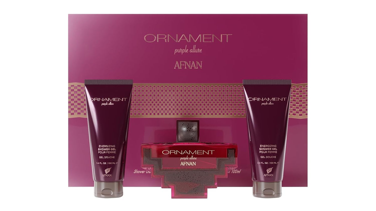 Afnan Ornament Purple Allure EDP bottle, refined fragrance for daily wear