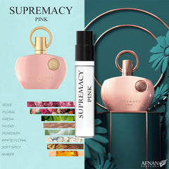 Afnan Supremacy Femme Purple 2ml bottle for a unique signature scent and refined evening allure.