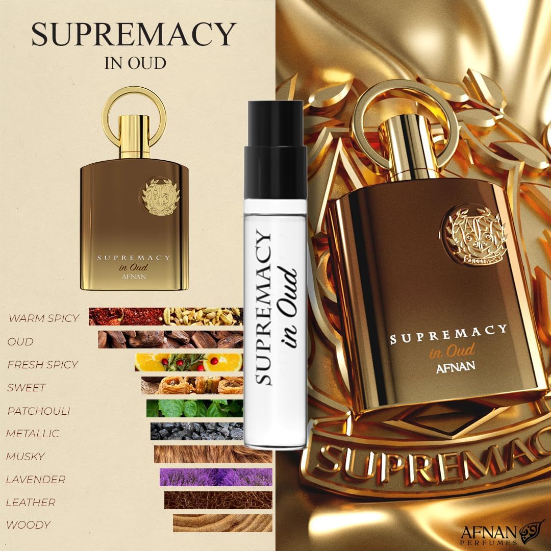 Afnan Supremacy in Heaven 2ml bottle close-up highlighting floral-woody character