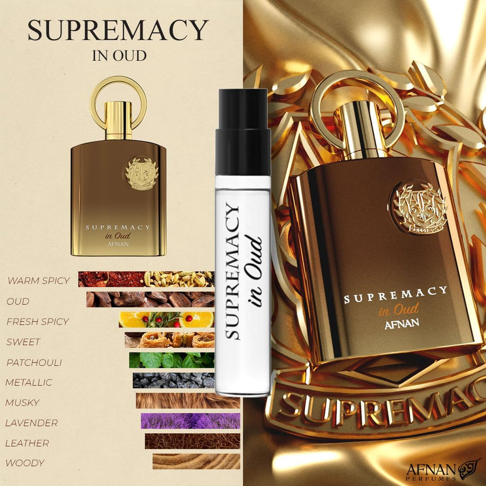 Afnan Supremacy in Heaven 2ml bottle close-up highlighting floral-woody character