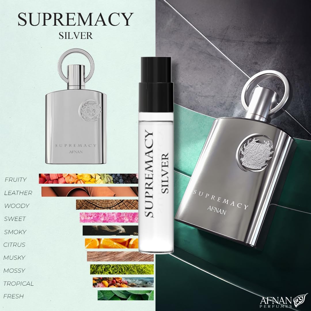 Afnan Supremacy Not Only Intense 2ml bottle conveys bold refinement