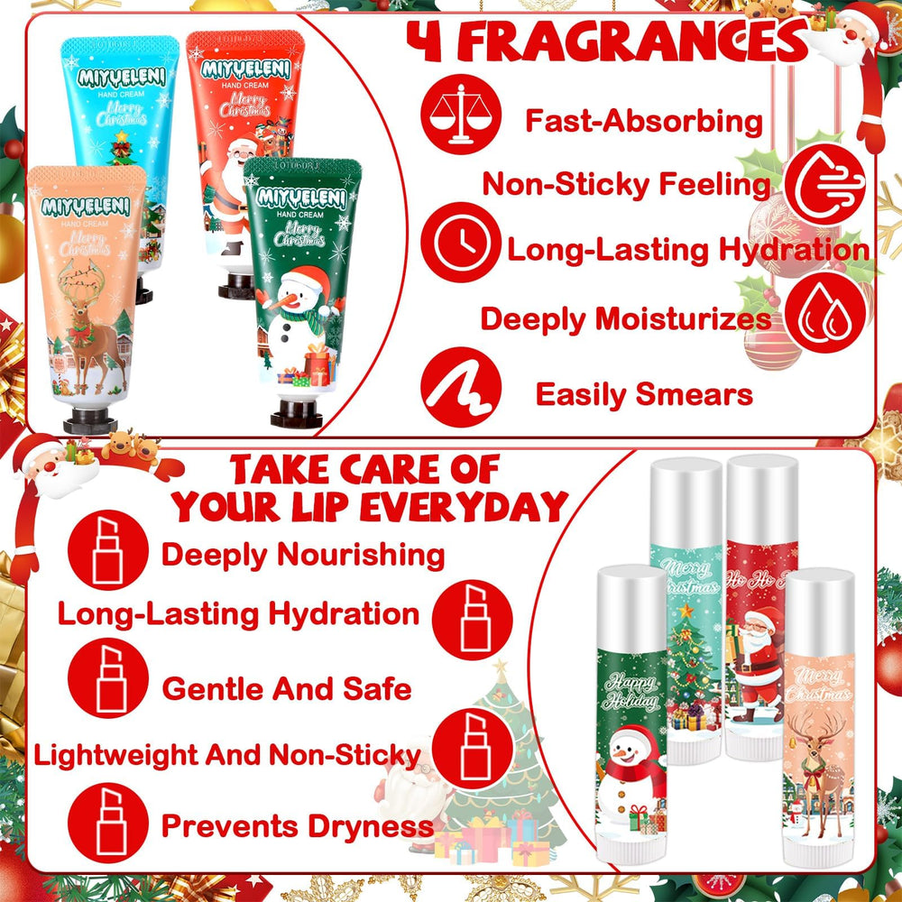 Afniimyapt holiday cards - add a personal note to each lip balm gift.