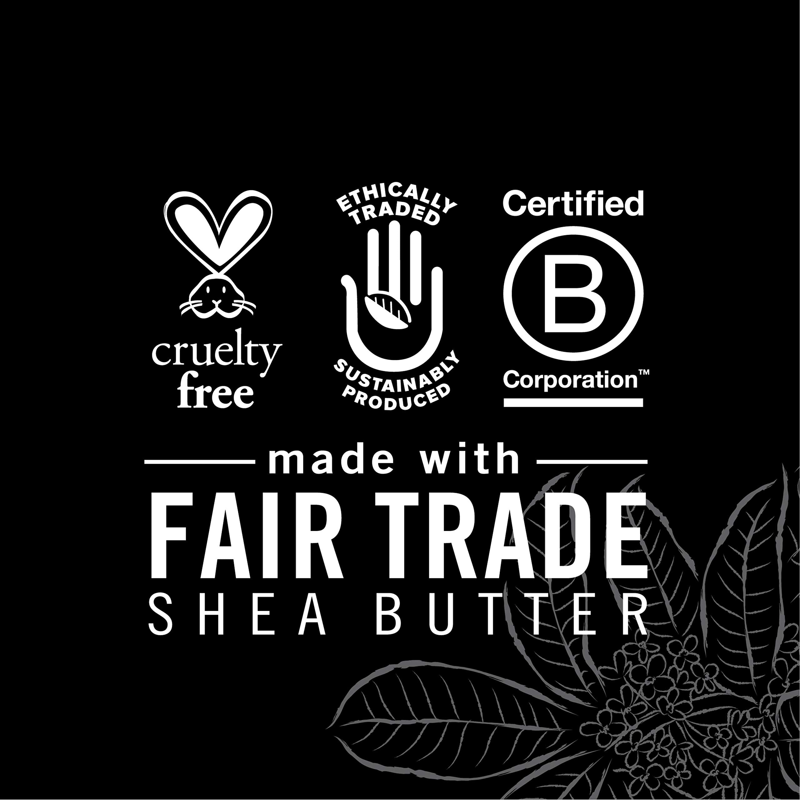 African Black Soap and Shea Butter are key ingredients.