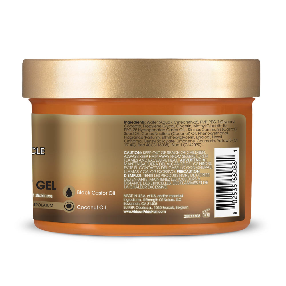 African Pride 12 oz bottle ready for daily styling