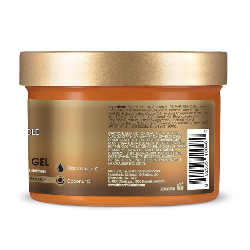 African Pride 8oz tub ready for long-lasting braiding sessions.