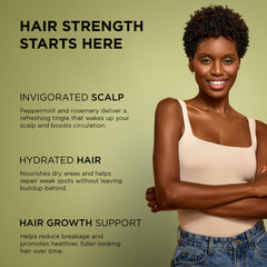 African Pride Feel It Formula oil label closeup highlights clean, paraben-free formula.