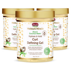 African Pride Moisture Miracle defines curls with a soft, non-crunch hold