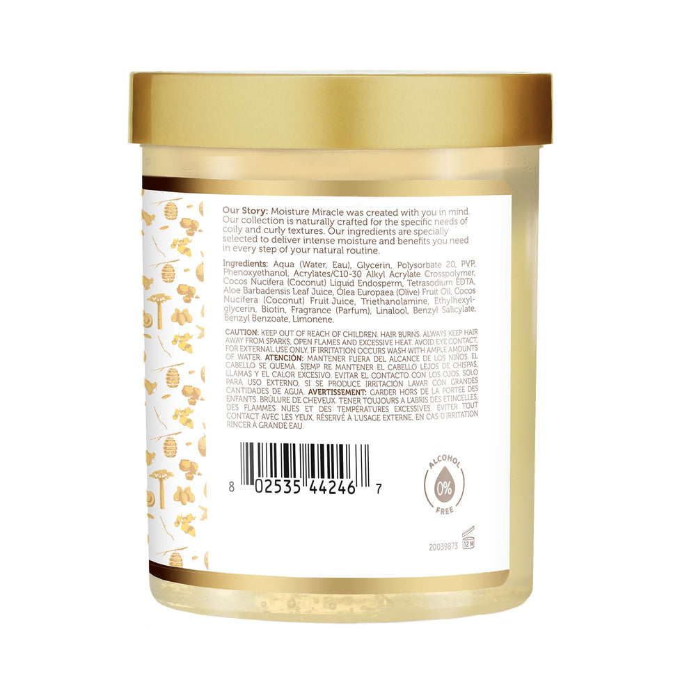 No-flake formula of African Pride Moisture Miracle for comfortable curls