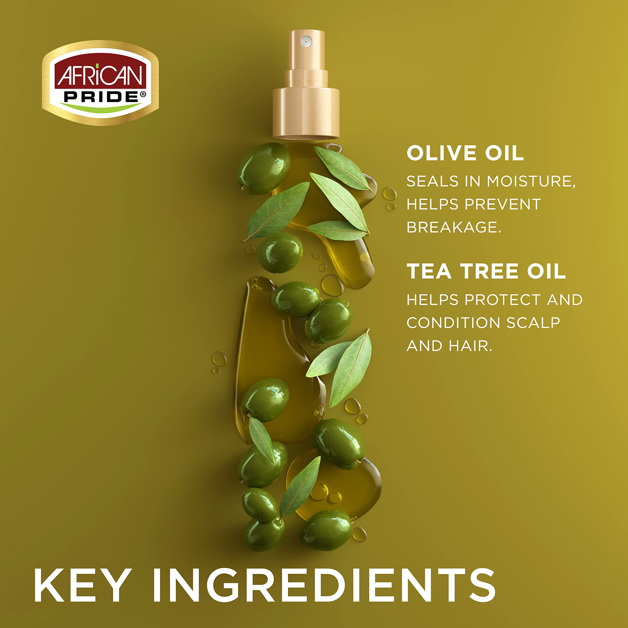 Tea Tree Oil detail on bottle emphasizes scalp conditioning note.