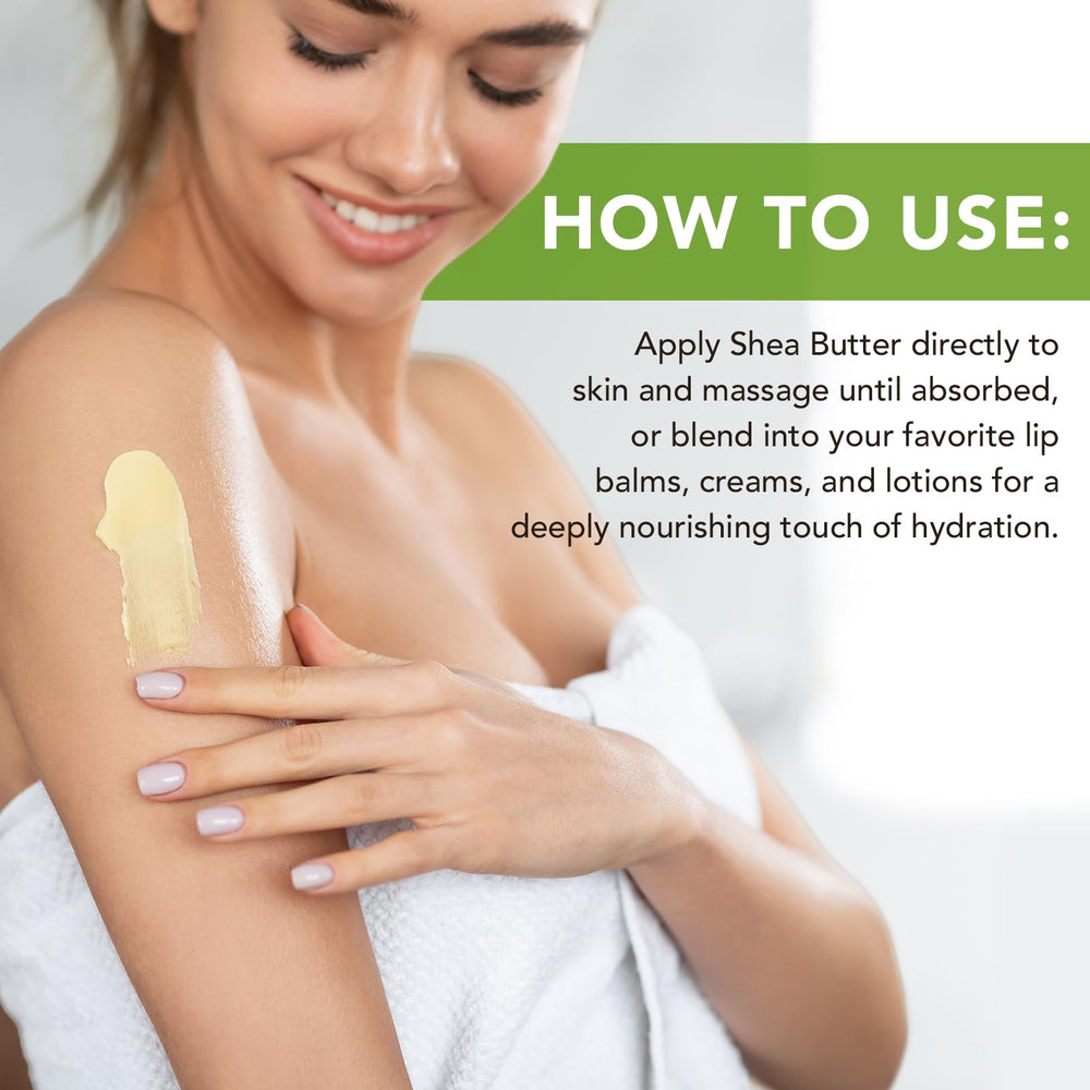 African Shea Butter Raw creamy texture supports daily pampering and glow.