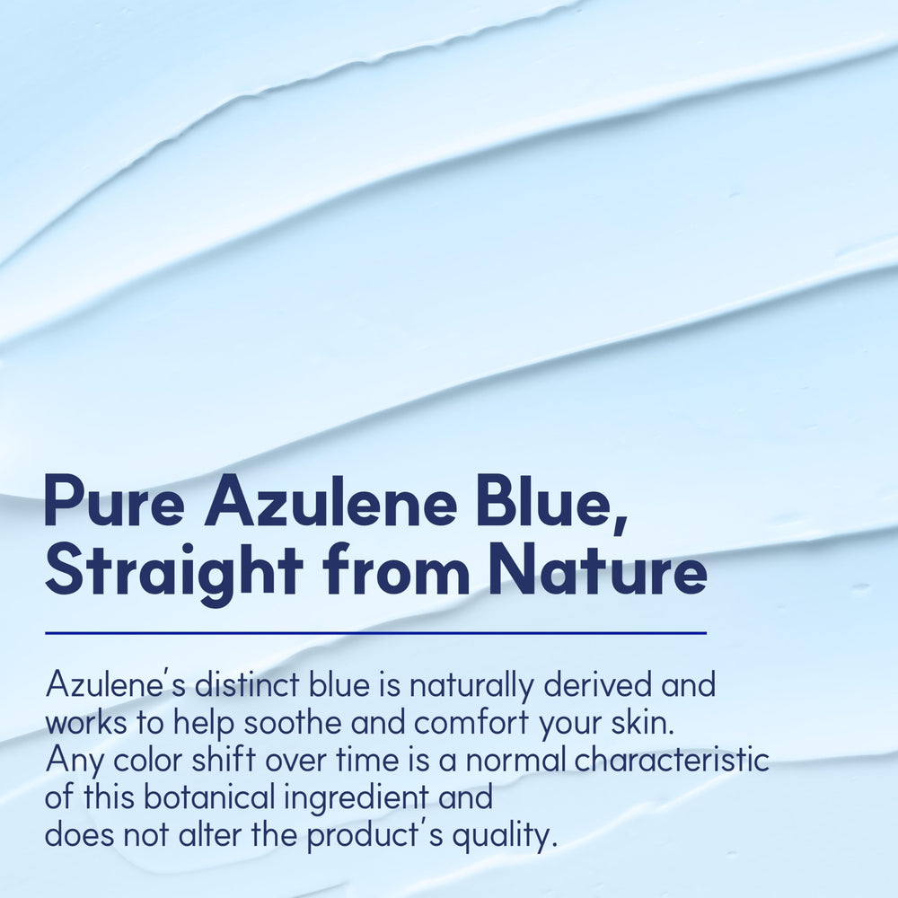 Face application of AfterLAB Azulene Cica Cream for calm, non-greasy finish.