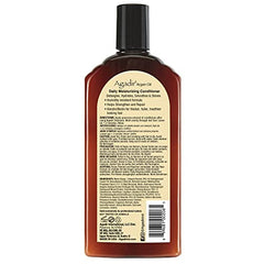 Agadir Argan Oil conditioner pump dispensing product for quick, even application.