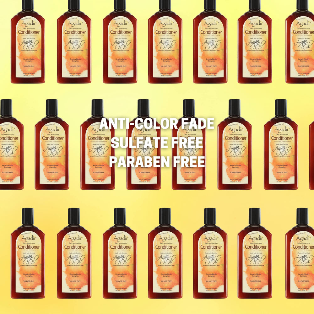 Agadir Argan Oil Daily Moisturizing Conditioner leaves soft, shiny hair after use.