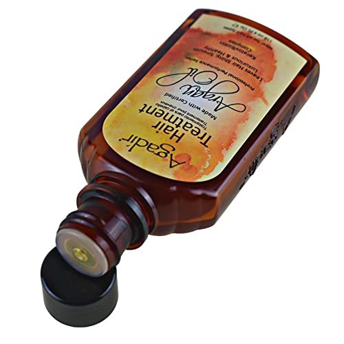 Agadir Argan Oil Hair Treatment packaging box highlights premium quality.
